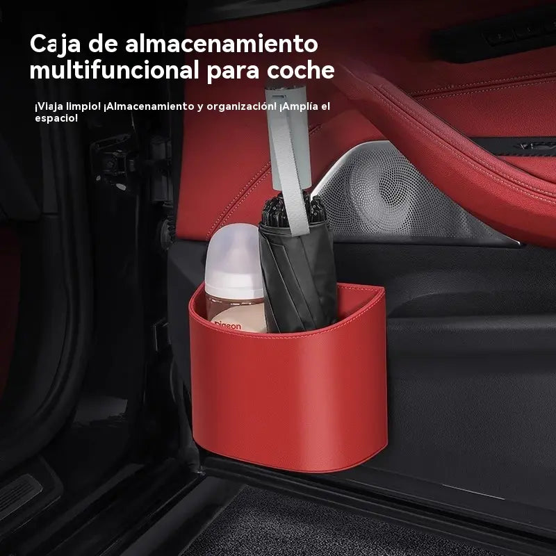 🥳¡Producto estrella de 2026! 🚗🧺 ¡50% de descuento! Portavasos de cuero genuino para puertas de coche 🛡️✨