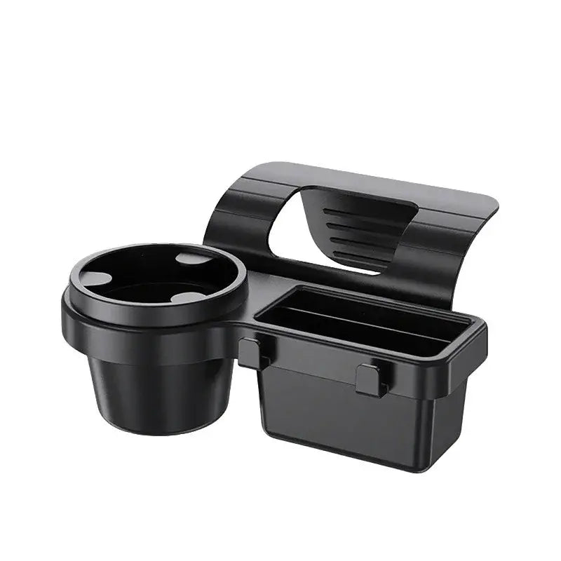 Organizador de almacenamiento 4 en 1 para ventana de coche, con bandeja para teléfono y portavasos.