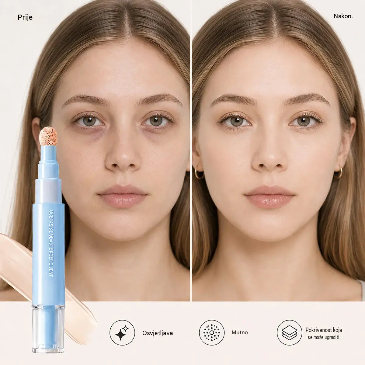 🔥🔥Kupite jedan, drugi dobijete gratis! 💄Višenamjenska hidratantna olovka za korektor
