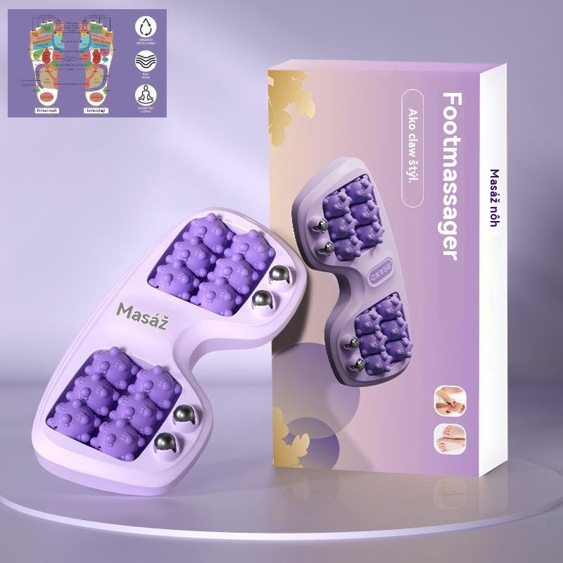 🔥Nový produkt💜Prenosný masážny prístroj na nohy s dvoma valčekmi💜