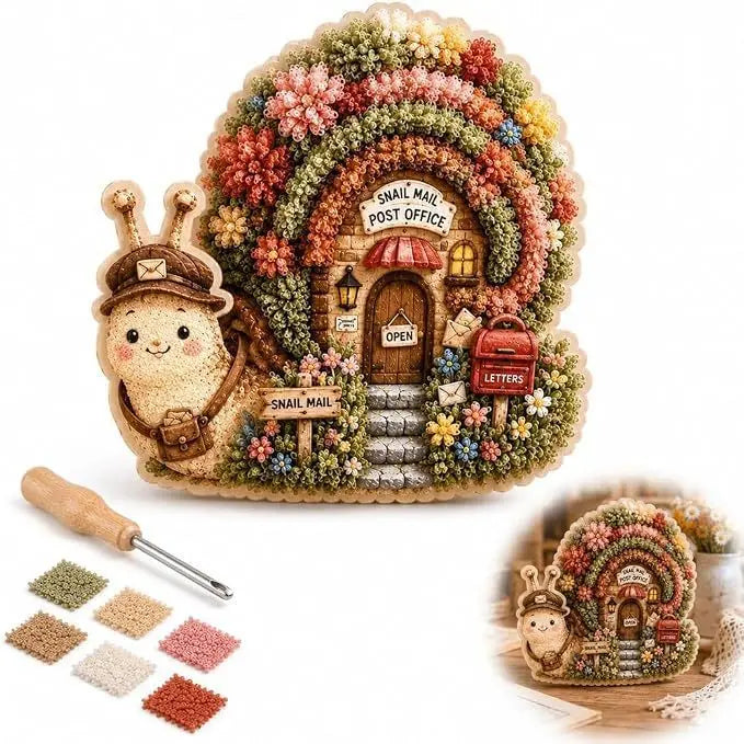 🍄 Kit de arte 3D para tela con diseño de pueblo caprichoso