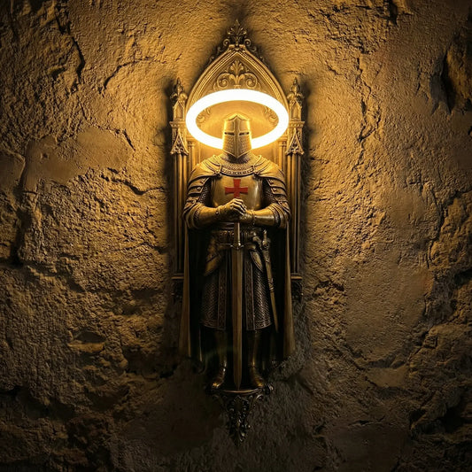 🛡️ Zidna lampa za viteza srednjovjekovnog dvorca, ugodna zidna lampa s toplim svjetlom⚔️✨