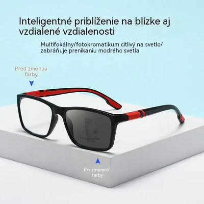 Nové štýlové multifokálne športové okuliare na čítanie: Protišmykové, fotochromatické, okuliare s dvojitým použitím (na blízko aj do diaľky) pre seniorov