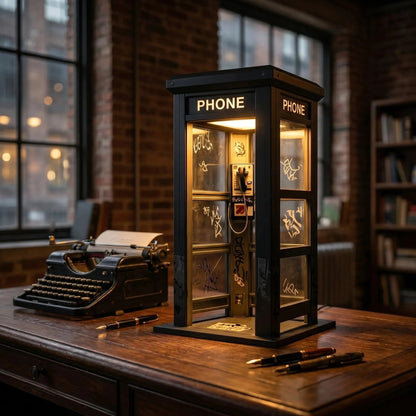 ✨⏰ Ambijentalna rasvjeta u obliku retro telefonske govornice u ograničenom izdanju: Nostalgičan dizajn koji stvara toplu i privlačnu atmosferu.💡📞