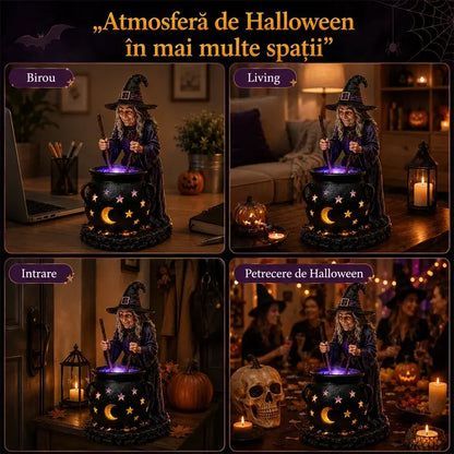 🧙‍♀️🎃Halloweenska socha čarodejnice v kotli