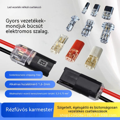 🥳 50% kedvezmény! ⏰ 【1000 darab raktáron】Reteszelő csatlakozó, reteszelő csattal, biztonságos zárással és csúszásgátlóval ⚡️