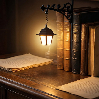 🎁🎁Mini luz de lectura estilo farola antigua
