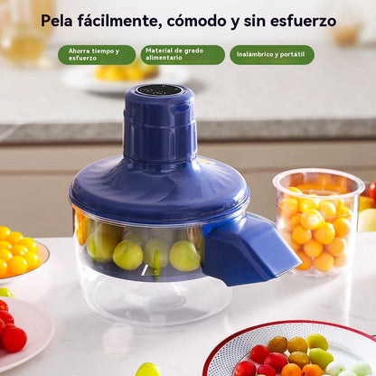 Pelador de fruta totalmente automático para uso doméstico.