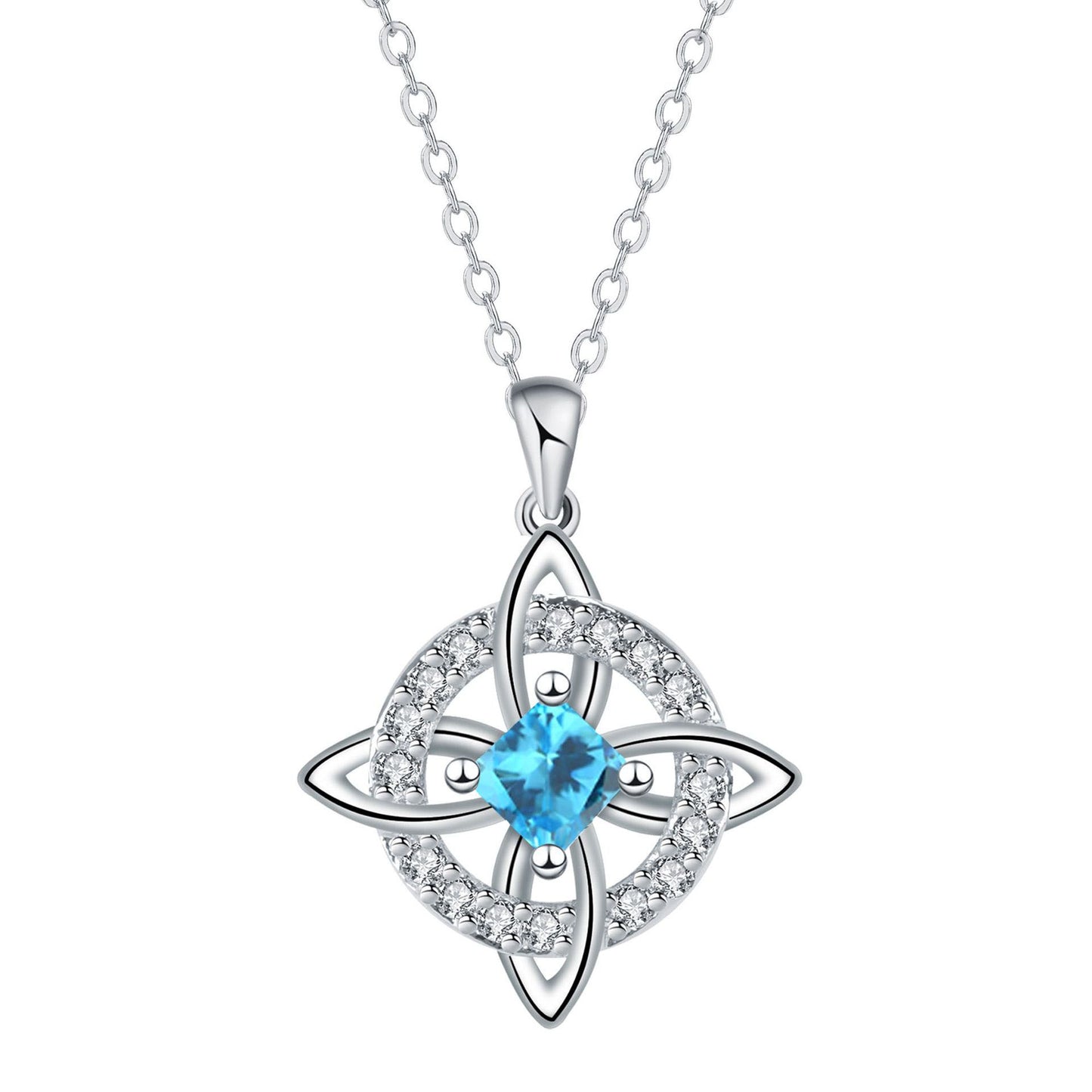 Collar místico de nudo de bruja con piedra de nacimiento 🔮💞 Protege a tus seres queridos