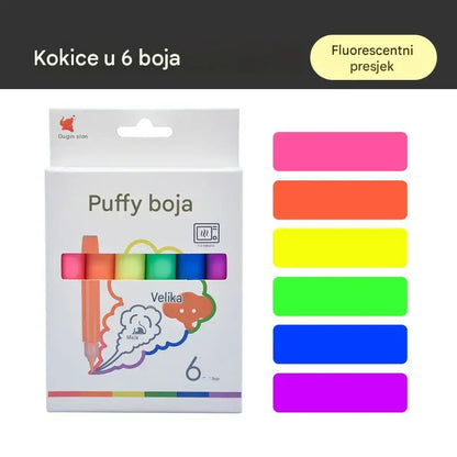 3 kutije za 25 eura (ukupno 18 boca) 🎨✨DIY Popcorn Gel Paint: 3D olovka za proširivanje - sigurna, ekološki prihvatljiva, netoksična