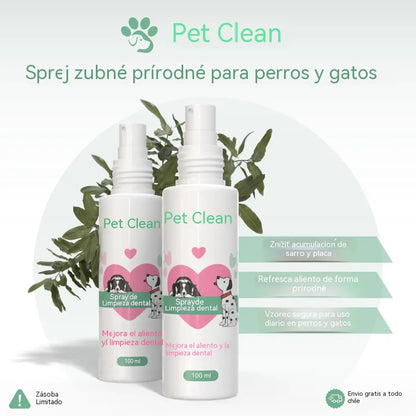 🐶🐱【Kúp 1, získaj 1 zadarmo】2 položky za 22 eurSprej na čistenie ústnej dutiny a zubov domácich zvierat
