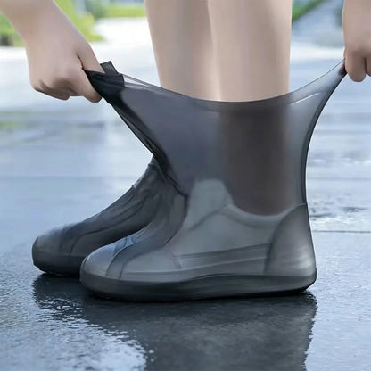 【2 pares por 25 euros】¡Evita que tus zapatillas se empapen! Cubrezapatos impermeables de alta resistencia: antideslizantes y plegables para llevar en el bolso 🌧️