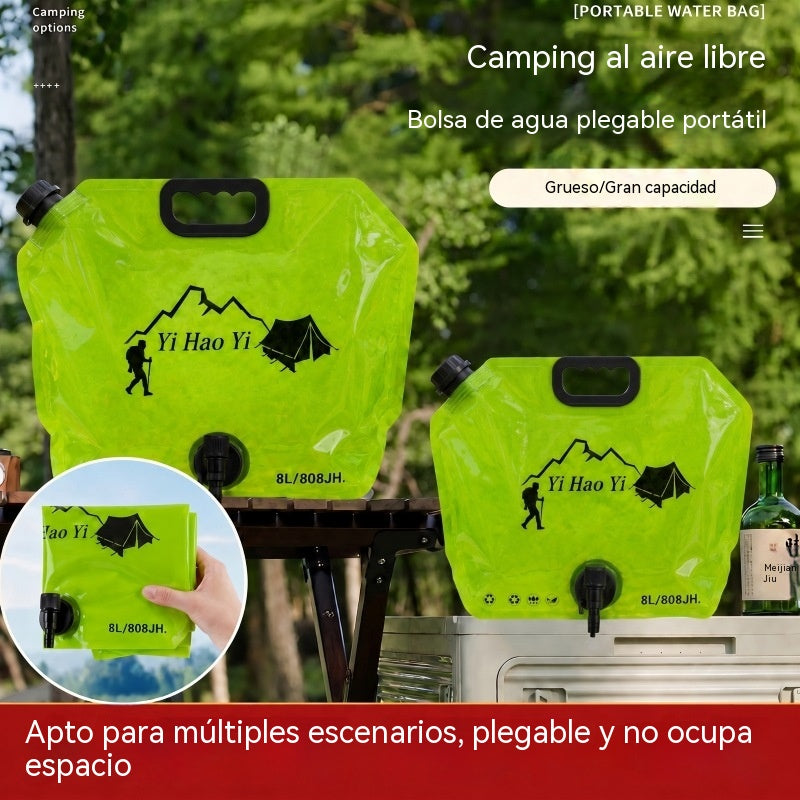 3 artículos por 27€【8L】--Bolsa de hidratación externa portátil de gran capacidad. Bolsa para almacenar agua y bebidas para acampar que cabe en el coche.