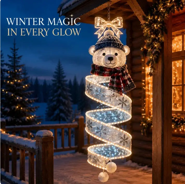🎄Kolekcija spiralnih visećih LED svjetiljki s božićnim šarmom ✨