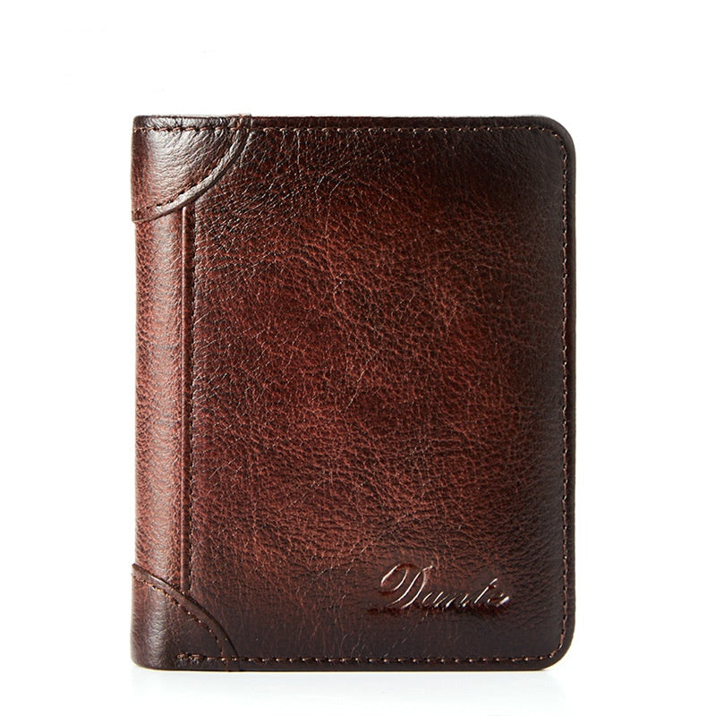 30%OFF👝✨ Nueva cartera antirrobo de cuero genuino para hombre