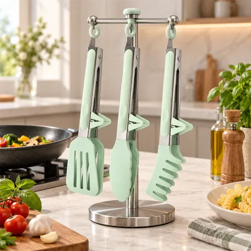 【Juego de 3 piezas】Pinzas de acero inoxidable para alimentos