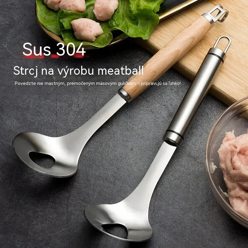 🍖【2 kusy za 21 €】Forma na mäsové gule z nehrdzavejúcej ocele 304 – ideálna na prípravu mäsových a rybích gulí, dokonalá pre domáce varenie. 🥄