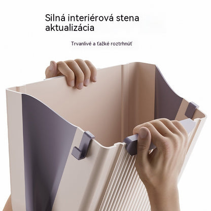 😎🚪Skladací závesný odpadkový kôš do kuchyne, závesný odpadkový kôš na dvere domácej skrinky