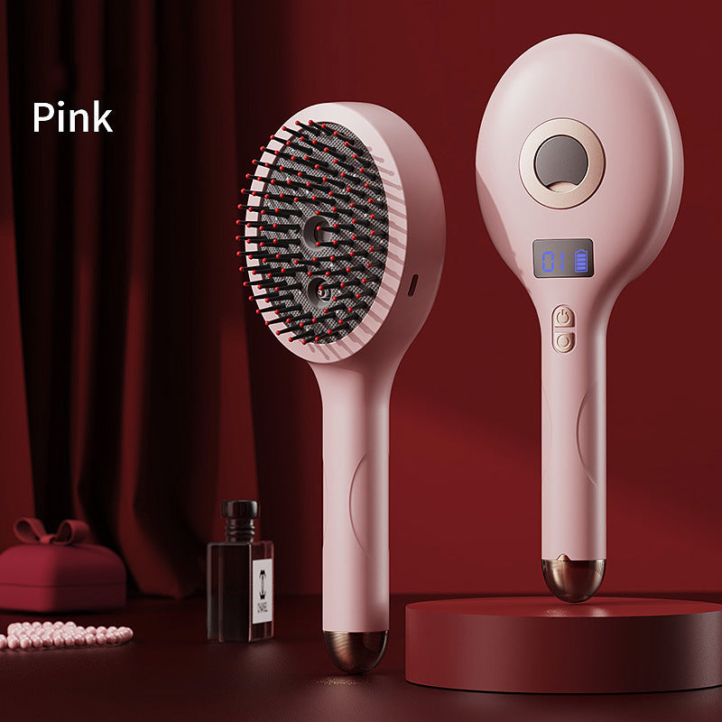 💆‍♀️Tento masážní hřeben s funkcí rozprašování dokáže uvolnit pokožku hlavy, je vhodný pro styling a domácí péči o vlasy a má také vibrační masážní funkci.