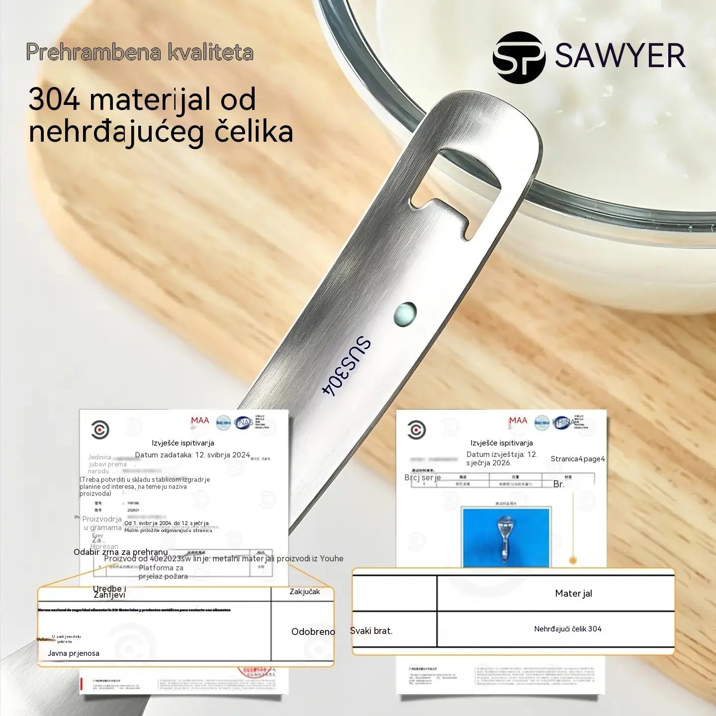 🔥50% popusta🔥🥄Višenamjenska žlica i cjedilo od nehrđajućeg čelika 304