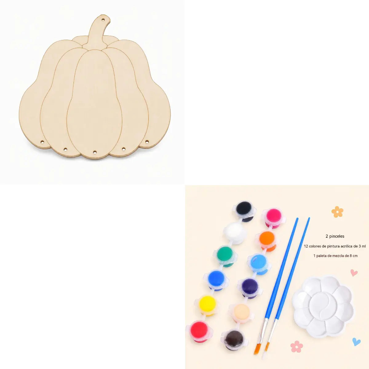 🎃 ¡A mitad de precio! 🪵 Kit de manualidades de calabazas de madera: campanillas de viento de Halloween para hacer tú mismo ✨