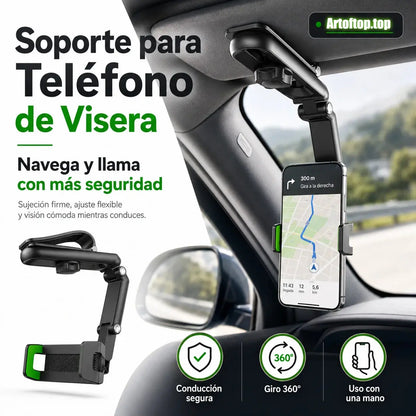 2 pieces 29€-🔥 Soporte giratorio y telescópico para teléfono en el coche