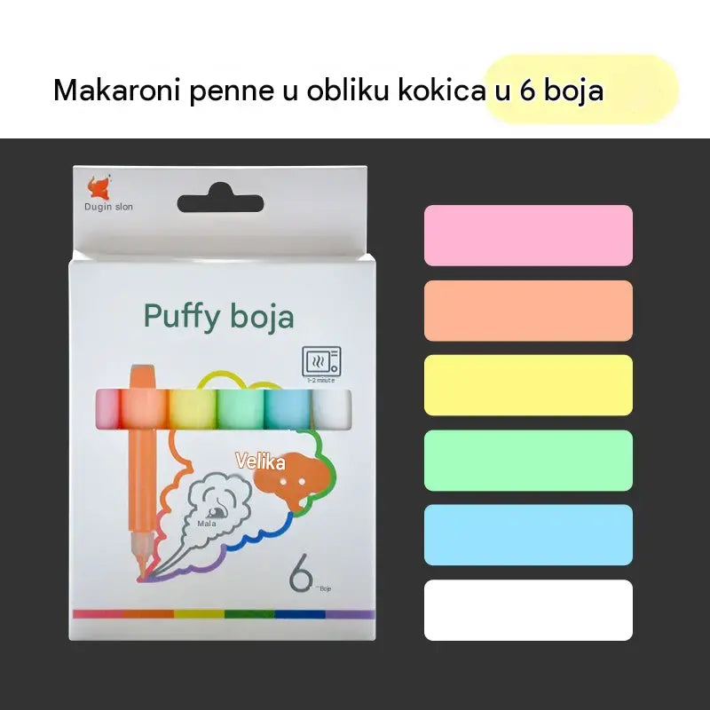 3 kutije za 25 eura (ukupno 18 boca) 🎨✨DIY Popcorn Gel Paint: 3D olovka za proširivanje - sigurna, ekološki prihvatljiva, netoksična