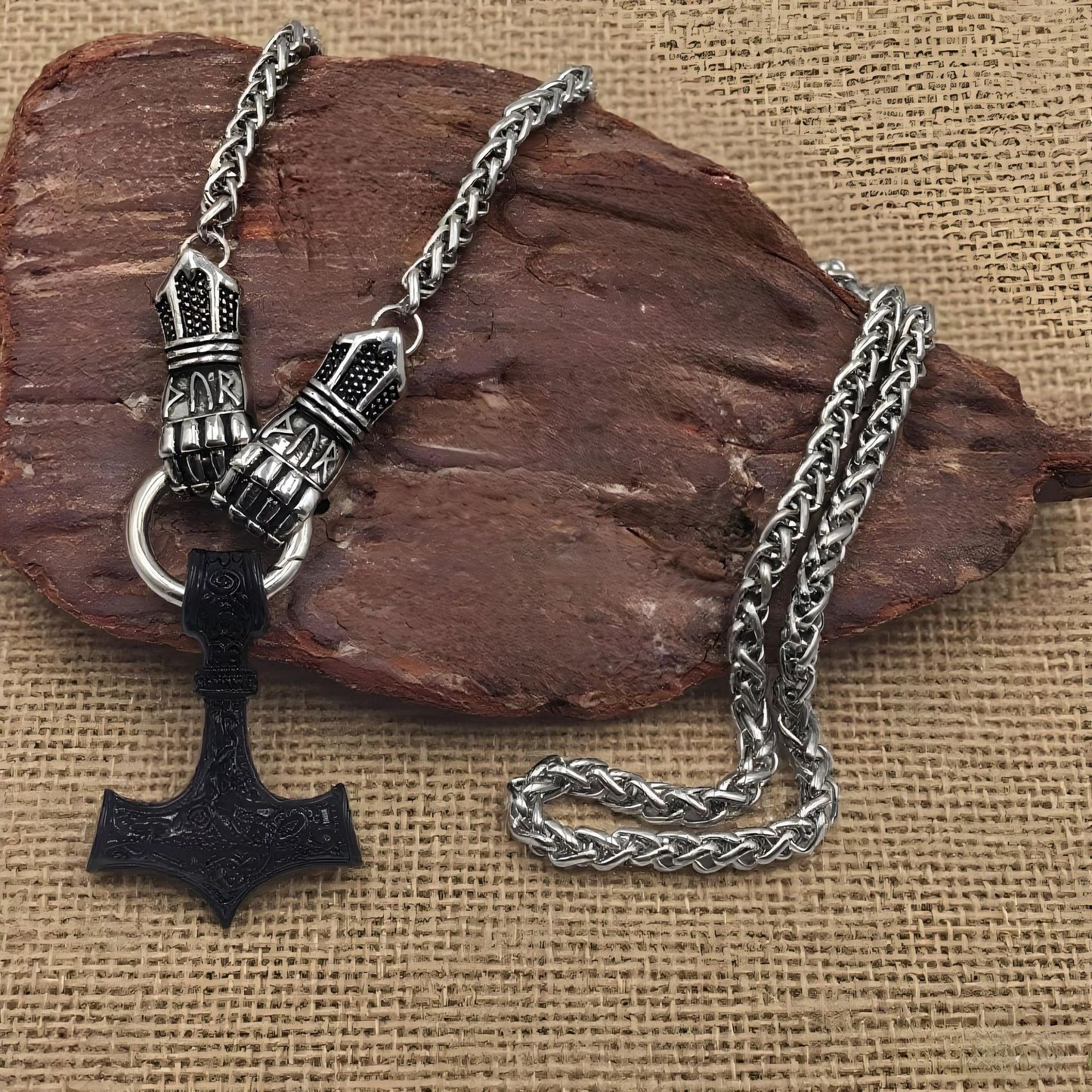 ⚡ SLEVA 50 % 🔥 Vikingský náhrdelník s Thorovým kladivem