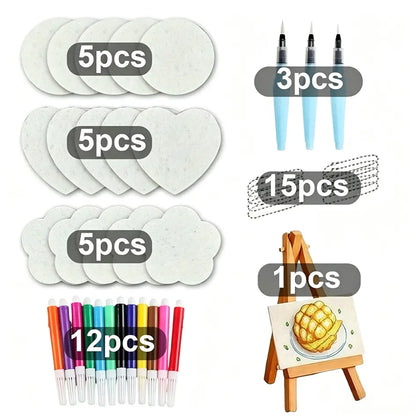 🎨Set de pintur a 3D con textura de esponja