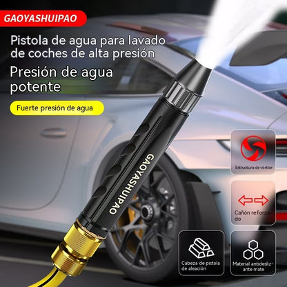 【2 juegos por 24 euros】Pistola de agua a alta presión para lavado de coches doméstico, imprescindible para regar plantas y verduras, y para lavar el coche.