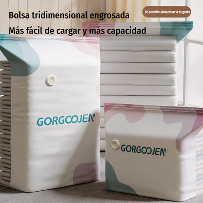 🧳 5 artículos por 28 euros 💨 Bolsa de almacenamiento al vacío grande y comprimible: no requiere bomba, es a prueba de fugas e ideal para ahorrar espacio en maletas y en casa ✈️