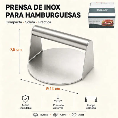 🥩🍔Prensa para hamburguesas antiadherente para cocinar