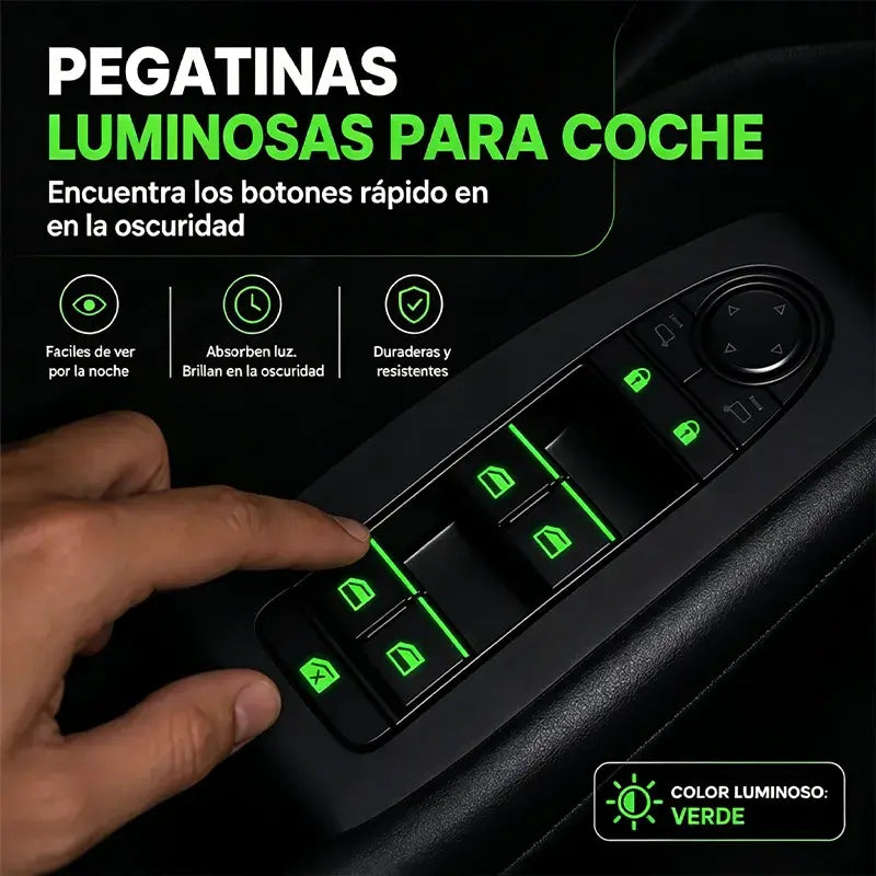 🚗 Fluorescentne nalepke za gumbe v avtomobilu | Hitro poiščite kontrolne gumbe tudi ponoči