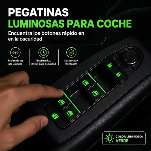 🚗 Fluorescentne nalepke za gumbe v avtomobilu | Hitro poiščite kontrolne gumbe tudi ponoči