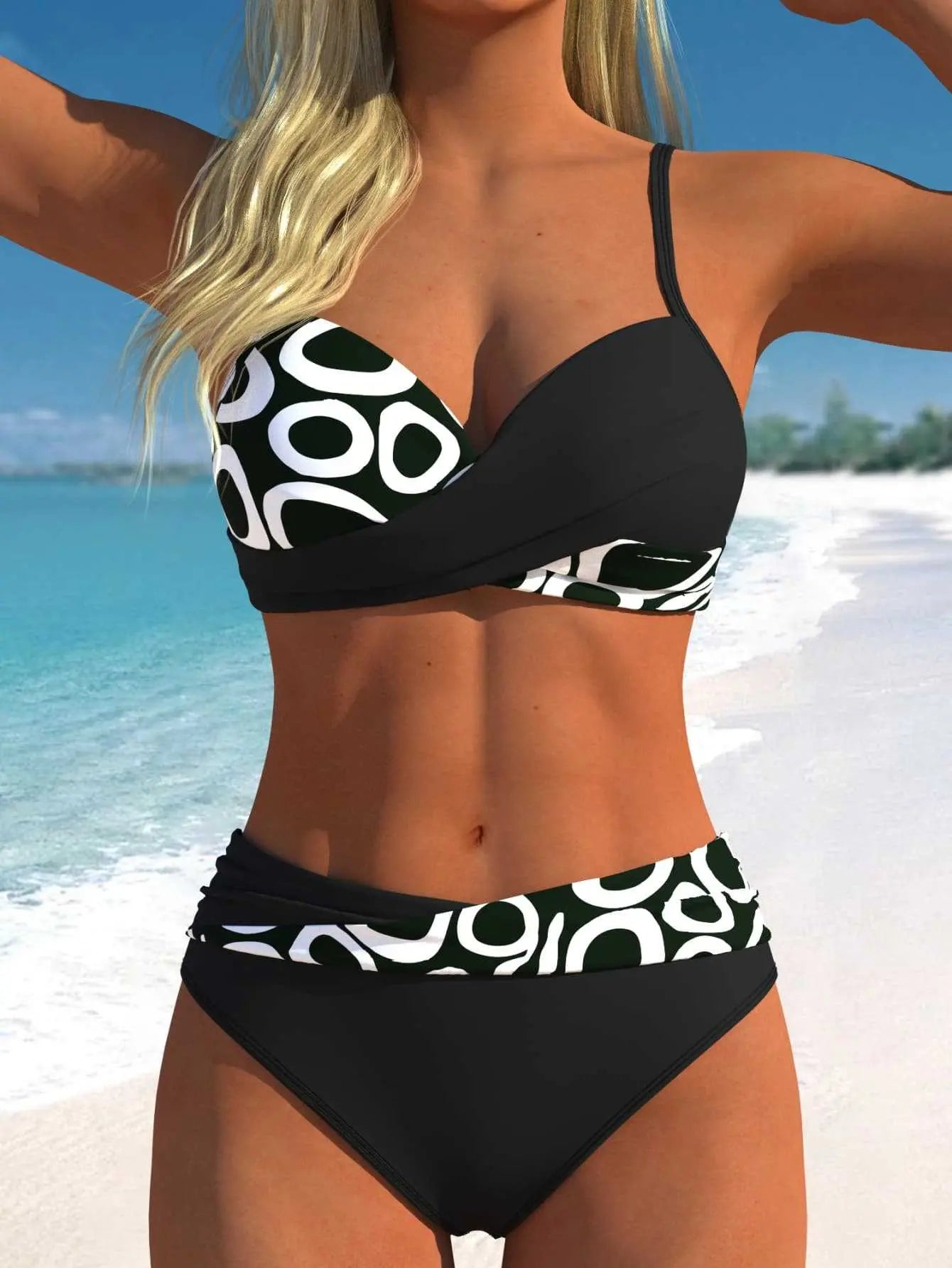 💞 Dámske dvojdielne push-up bikiny 🌊 Zvýraznia vaše krásne krivky, ponúkajú maximálne pohodlie a vyžarujú nadčasovú eleganciu.