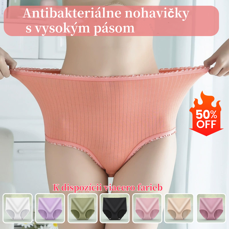 【35-100KG】(8 položiek) Posledný deň 50% zľava - Antibakteriálne vodotesné nohavičky s vysokým pásom