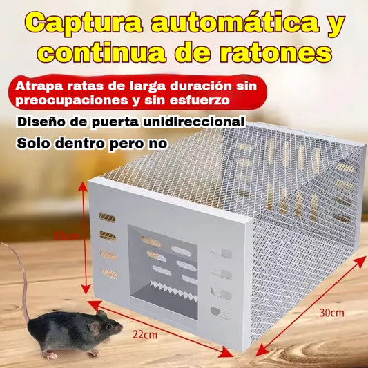 🎁 50% DE DESCUENTO⏳🐭 Trampa para ratones automática de ciclo continuo