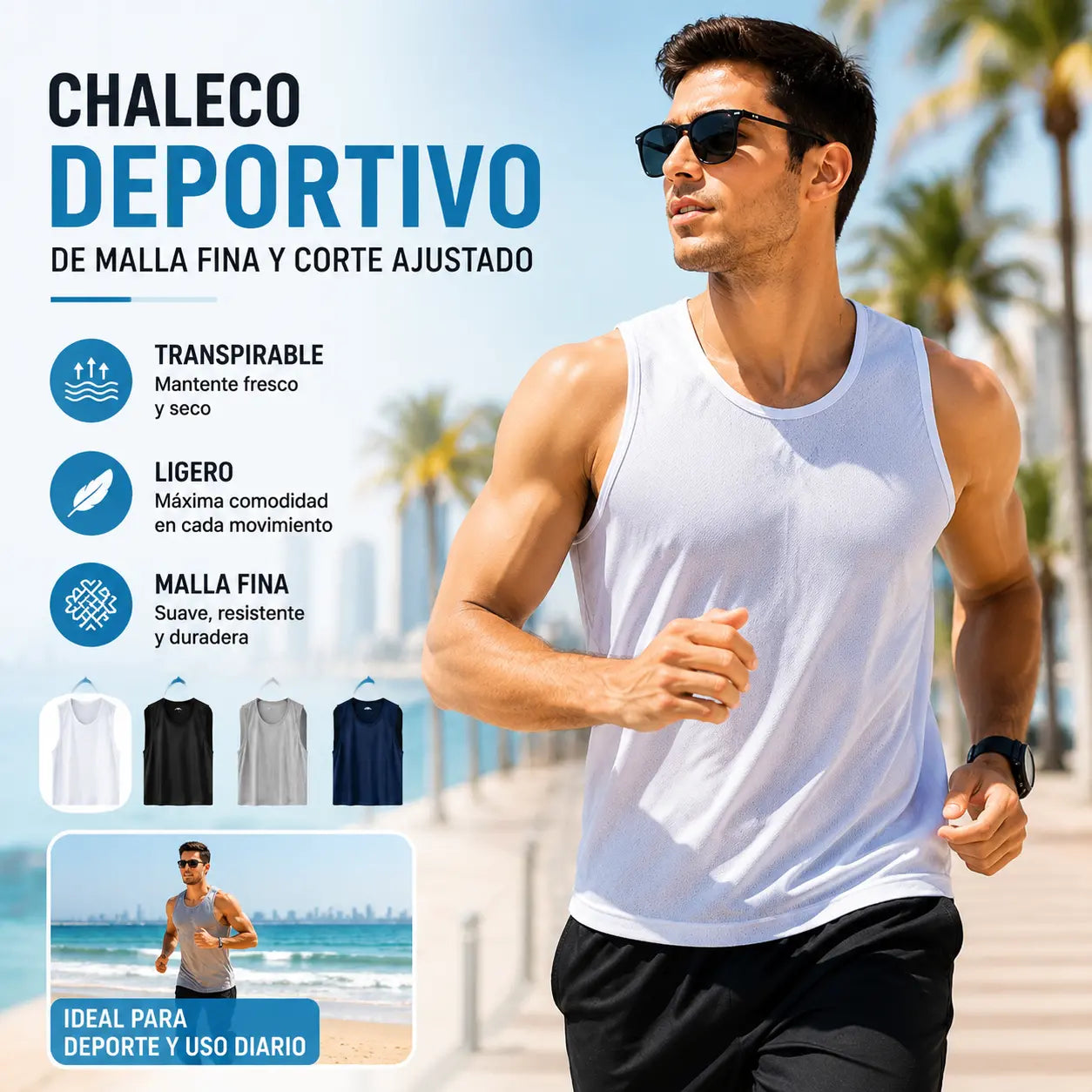 🔥🔥【2 piezas】【30-120kg】Camiseta informal de seda helada para hombre ✅ Ligera, transpirable y de secado rápido.