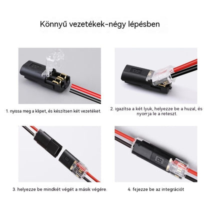 🥳 50% kedvezmény! ⏰ 【1000 darab raktáron】Reteszelő csatlakozó, reteszelő csattal, biztonságos zárással és csúszásgátlóval ⚡️