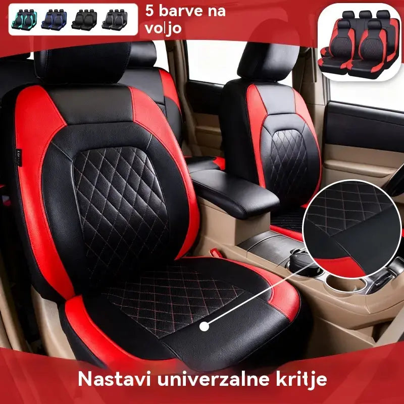 🚗🚗Univerzalni komplet mehkih usnjenih prevlek za avtosedeže-【2-delni komplet--sedežna prevleka*1+prednji sedež*1】Komplet 28 eur