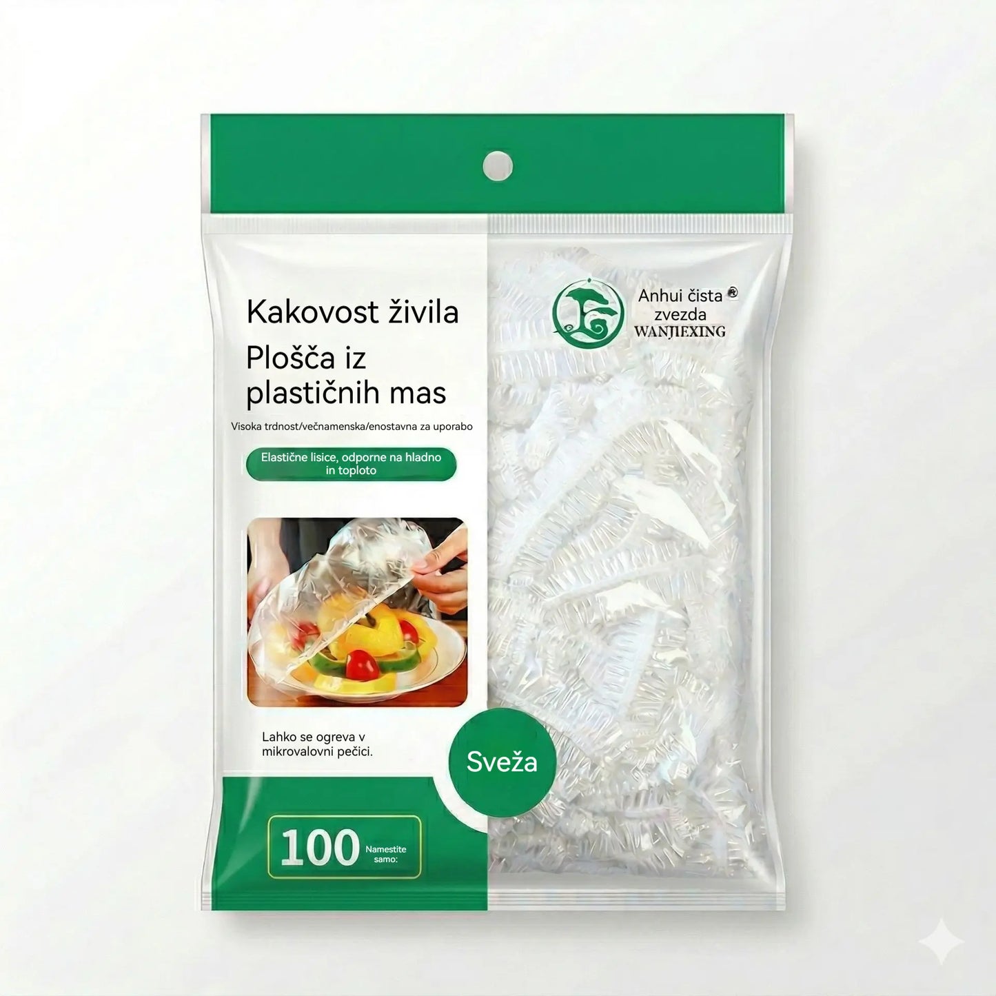 ⏳50% popust🔥【500 kosov】26 €🎉Več kupite, več prihranite🎁Elastični ovoji za živila za enkratno uporabo, primerni za sklede in krožnike