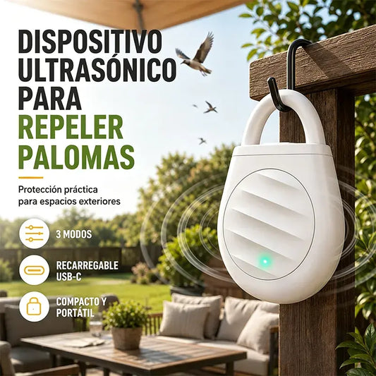 🔥¡Oferta por Tiempo Limitado! 🔥2 piezas 26€🐦¡Olvídate de las molestias de aves, animales y langostas! Llavero Portátil Repelente Ultrasónico de Aves