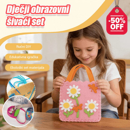 🔥【4 kom】🥰DIY netkane ručno rađene dječje torbe, najbolji poklon za djecu🎁