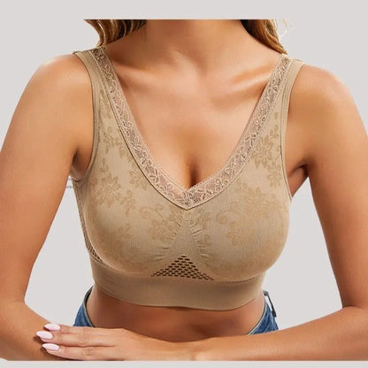 【Pakiranje od 3 komada】Ženski grudnjak s čipkom i visokom potporom