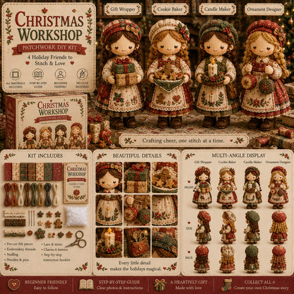 🎁Posledný deň: Využite zľavu 49 %! 🧵 Miniatúrna patchworková sada zo série Miniature World.