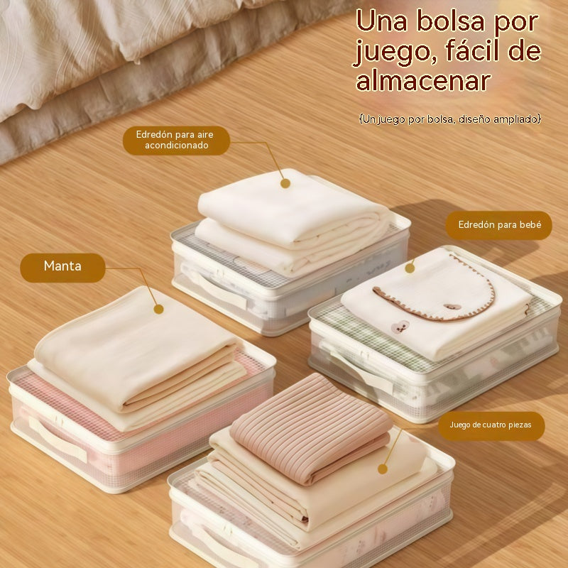 【6 piezas】👍Bolsas de almacenamiento de malla para uso doméstico, que previenen la formación de moho y polvo.