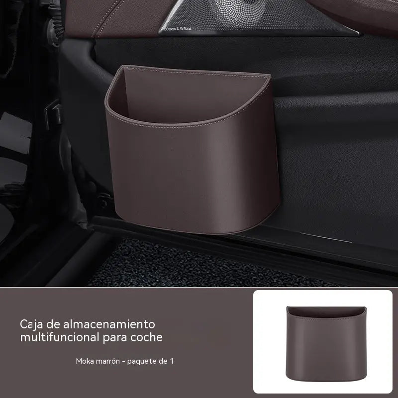 🥳¡Producto estrella de 2026! 🚗🧺 ¡50% de descuento! Portavasos de cuero genuino para puertas de coche 🛡️✨