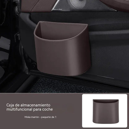 🥳¡Producto estrella de 2026! 🚗🧺 ¡50% de descuento! Portavasos de cuero genuino para puertas de coche 🛡️✨
