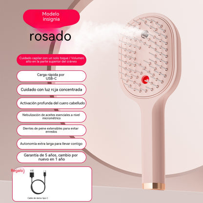 【30%OFF】💖💨Češalj s funkcijom prskanja jednim gumbom za učinkovito sprječavanje zapetljavanja kose.