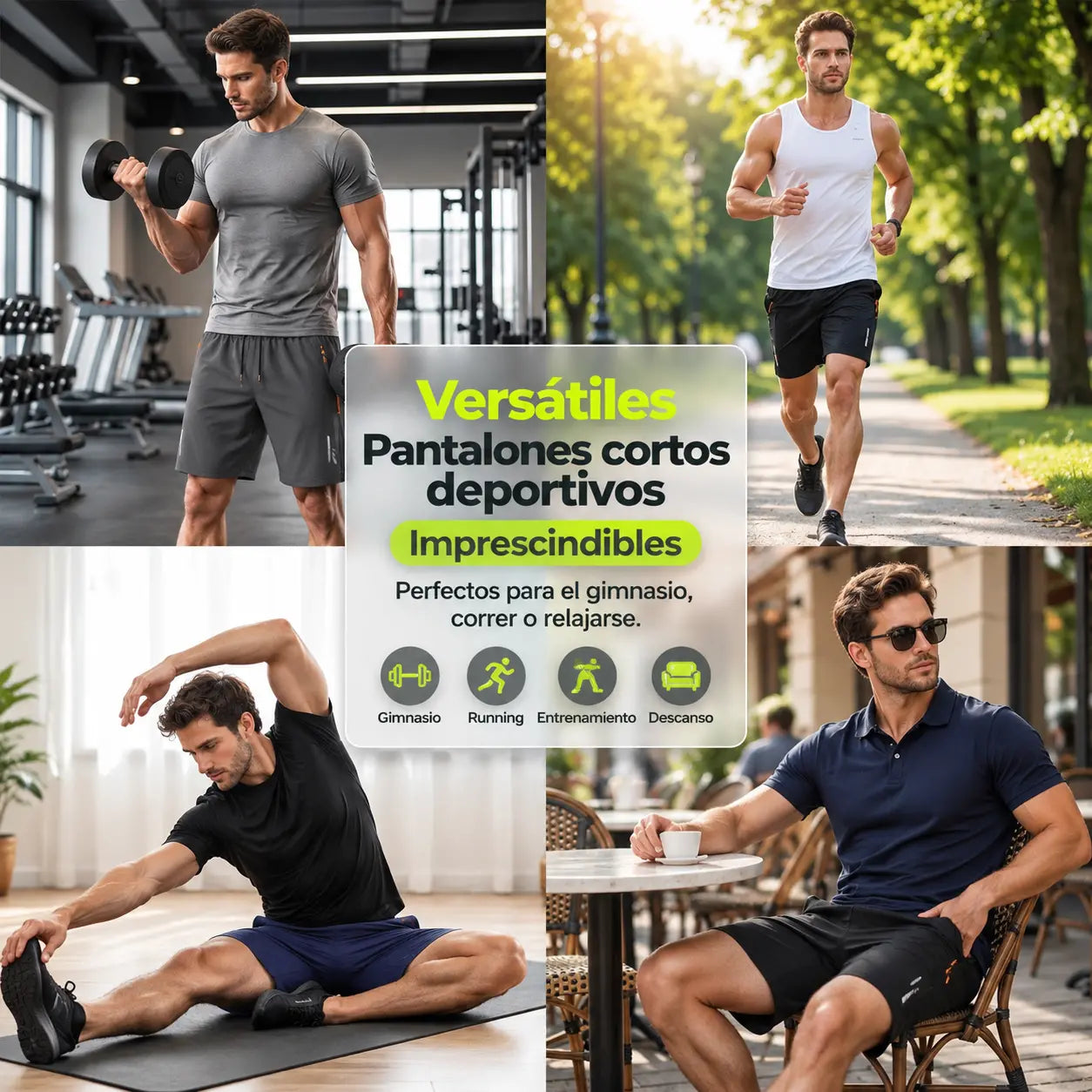 【30%OFF】👖😎【Juego de 3 piezas】【M-8XL】Shorts elásticos de secado rápido para hombre